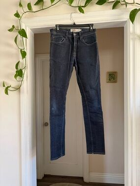 Topman stretch slim dark wash jeans size 32L